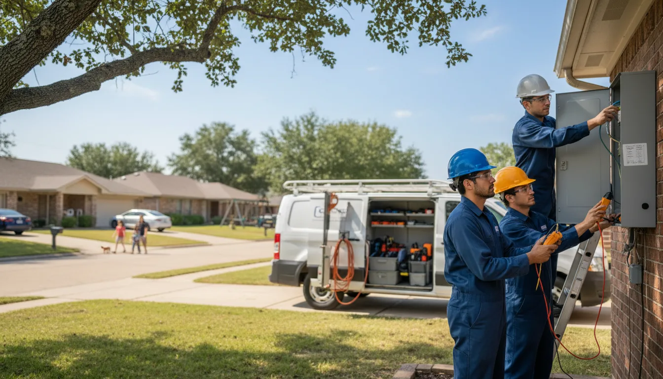 Certified electrician providing emergency electrical services in Midway, TN